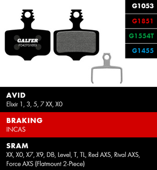 OKŁADZINY GALFER AVID ELIXIR FD427 STANDARD